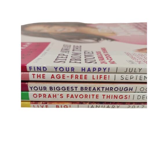 2016 2017 Lot of 5 Issues O The OPRAH Winfrey Magazine July Sept Oct Dec Jan - Picture 10 of 10